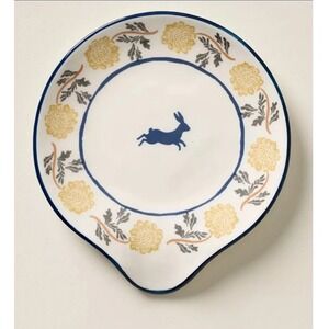 Anthropologie Millie Spoon Rest Chicken Orange Kitchen Decor Farmhouse Bird Hen